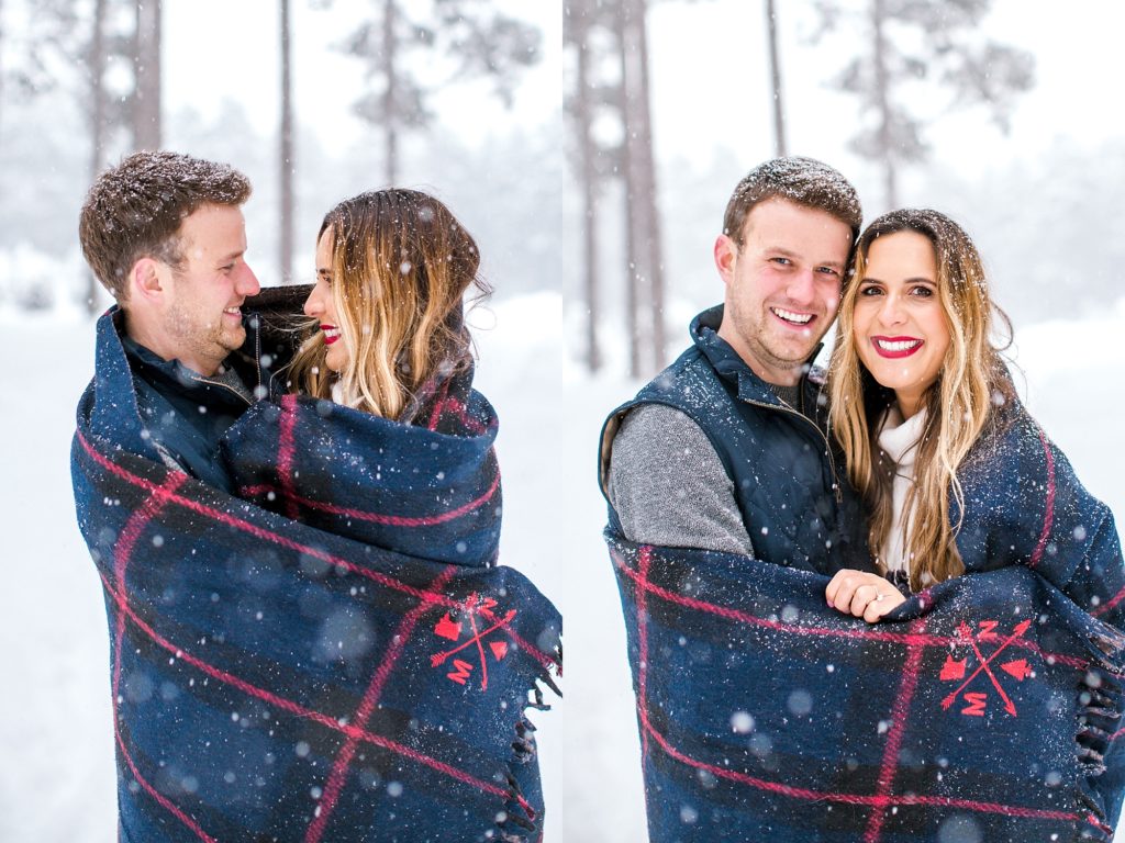 Snowy Winter Engagement Session Minneapolis