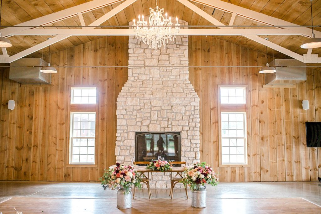 Almquist Farm fireplace in reception hall