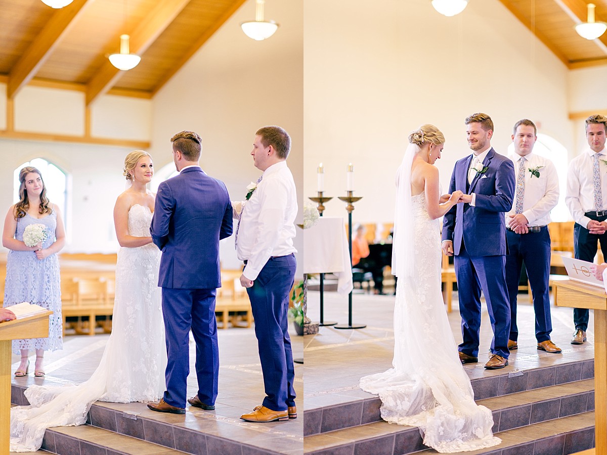 Exchanging vows at ceremony only wedding