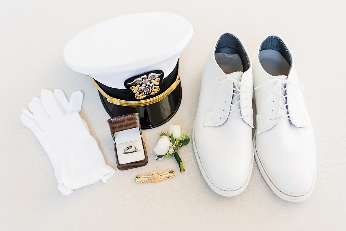 Navy soldier wedding accessories