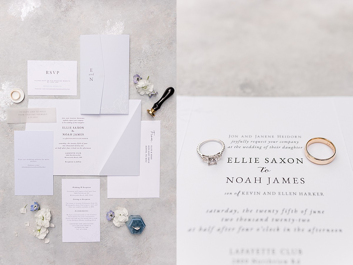 Lafayette Club wedding invitations