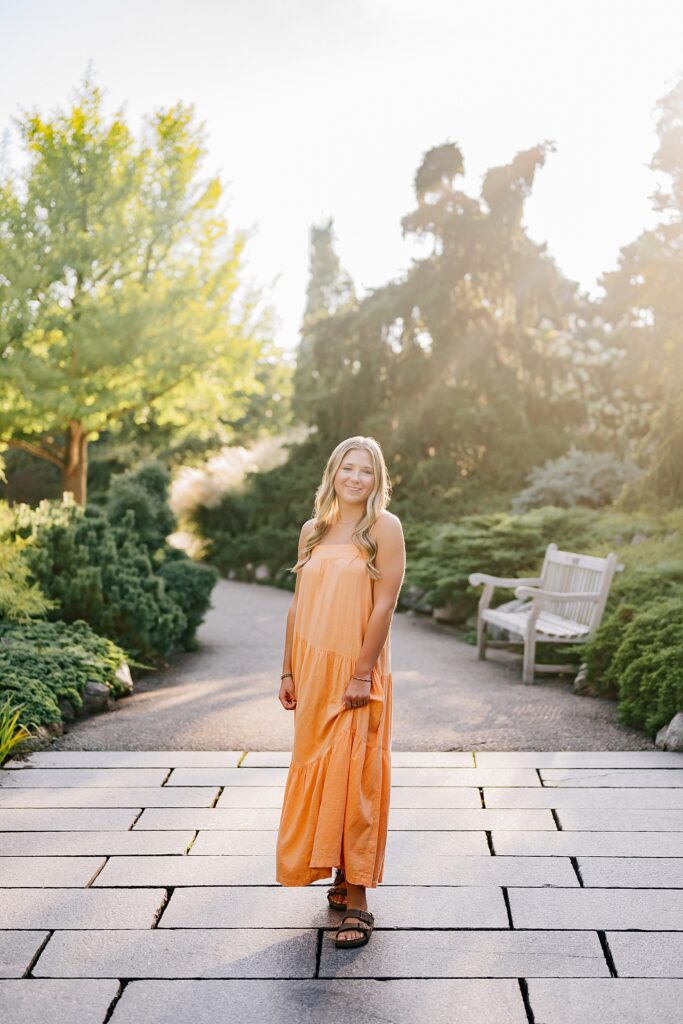 Senior picture at Minnesota Arboretum