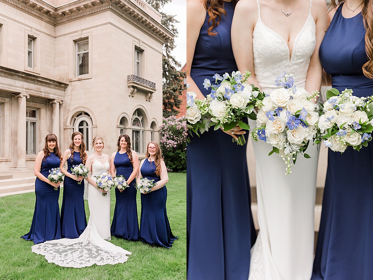 Gale Mansion wedding bridesmaids